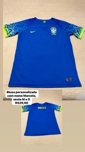 Blusa Brasil personalizada 