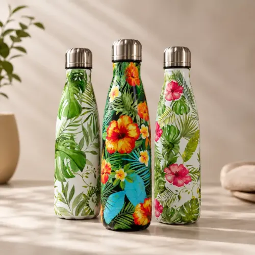 Garrafa Térmica Aço Inox 500 Ml Decorada