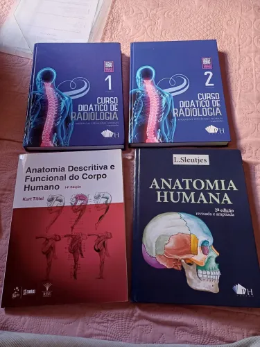 Livros de anatomia e radiologia,preciso vender eles p arrecadar dinheiro p salvar meu gato