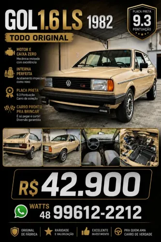 Volkswagen Gol L 1.3/ L/ LS/ C/ S/ BX/ Plus 1.6 1986