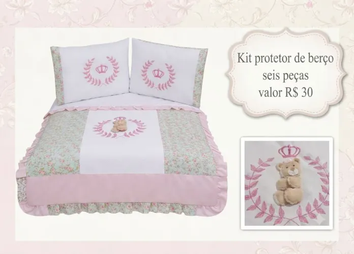 Kit protetor de berço