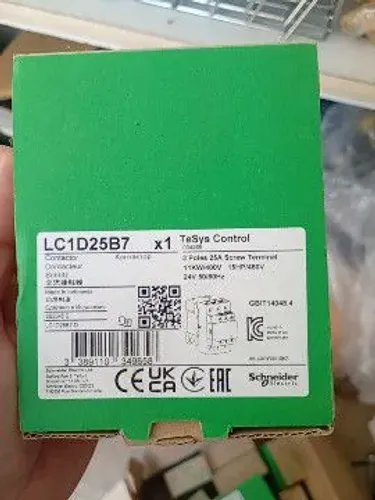 Contactoras Schneider modelo lc1d25 M7 P7 e B7