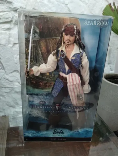Boneco Ken Collector Jack Sparrow -Piratas Do Caribe -Nrfb