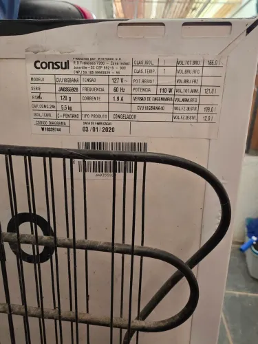 Freezer consul 166l