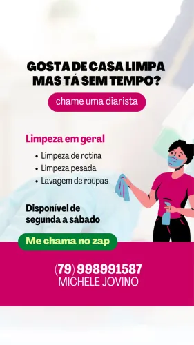 Faxina em casas , apartamento e escritório.