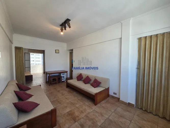 Apartamento à venda vista mar 2 quartos sacada Gonzaga Santos/SP