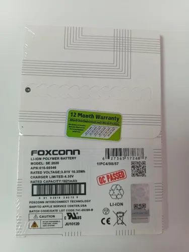 Bateria iPhone SE 2020 Foxconn Original Premium 1821mAh Nova