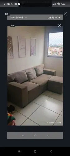 SOFÁ 3 LUGARES RETRÁTIL EM PERFEITO ESTADO 