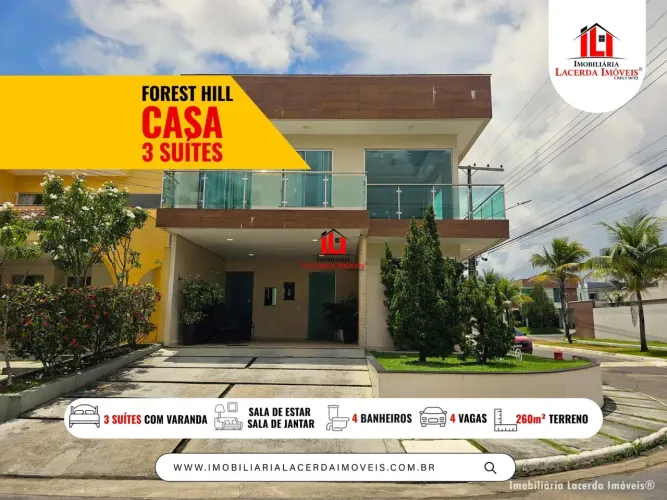 Casa Duplex Espetacular no Forest Hill com 3 Suítes sendo 1 Master com Closet