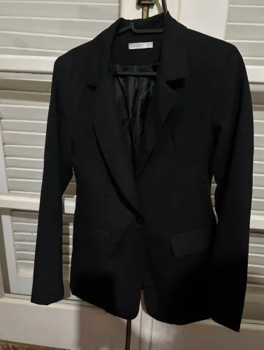 blazer feminino trendy preto 38 novo