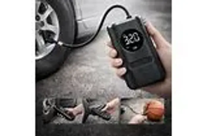 Mini Calibrador Compressor Elétrico Digital Portátil Pneu Carro Bike e moto!