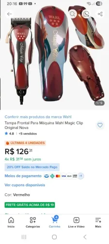 Máquina de cortar cabelo