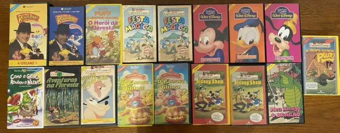 Fitas VHS Raras Disney (Preço por unidade)