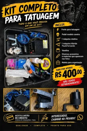 Kit de tatuagem completo
