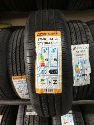 Pneu 175/65/14 Landspider (aro 14 novo) montagem e balanceamento, troca de bicos grátis!