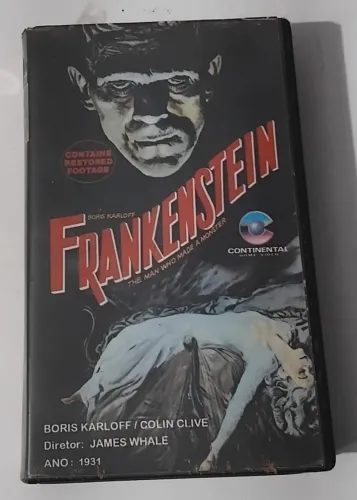 FITA VHS "FRANKENSTEIN" (1931), o original, o imbatível, primeira versão lançada no Brasil