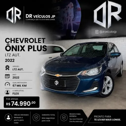 Chevrolet Onix Plus LTZ 1.0 12V TB Flex Aut. 4P 2022