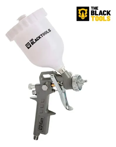 Pistola de pintura com gravidade 600ml e três bicos de várias medidas Pronta Entrega