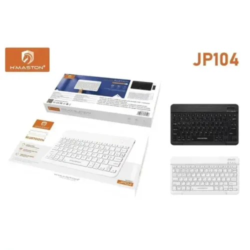 Teclado Bluetooth H'Maston JP104 ultra-fino modo duplo redição de ruido