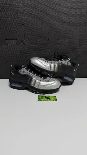 Palace x Nike Air Max 95 Metallic Silver Aluminum Black