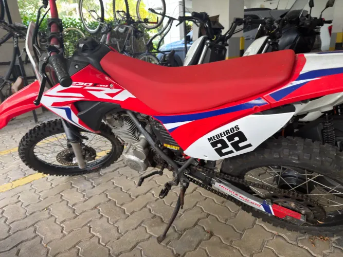 Honda NX 200 Preparada p/ Trilha (Roupa da CRF 230) - Forte e Toda Revisada