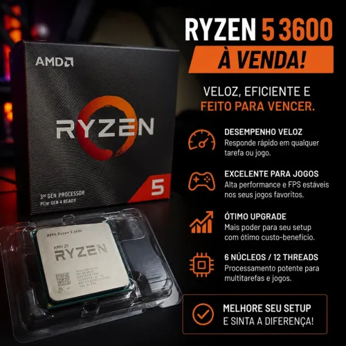 processador ryzen 5 3600