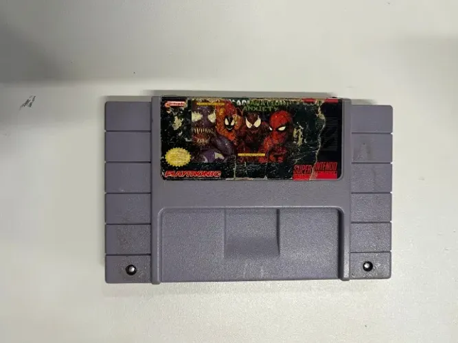JOGO VENOM AND SPIDER MAN SEPARATION ANXIETY SEMINOVO - SNES