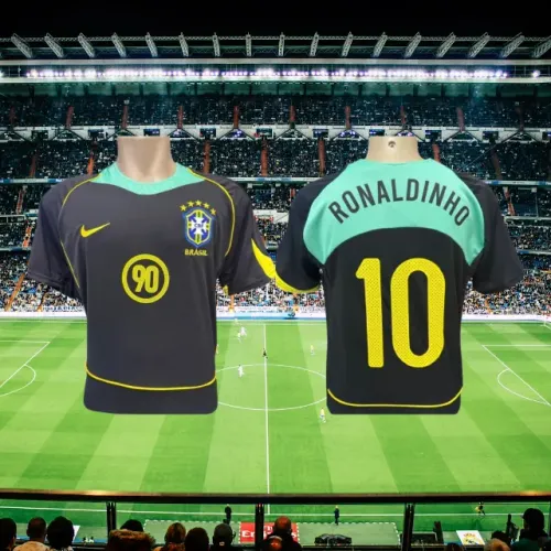 Camisa Seleção Brasileira Ronaldinho Black