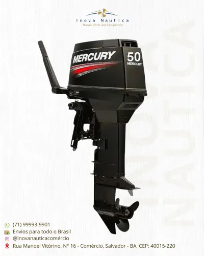 Motor de Popa Mercury 50 HP 2T MANUAL ELÉTRICO