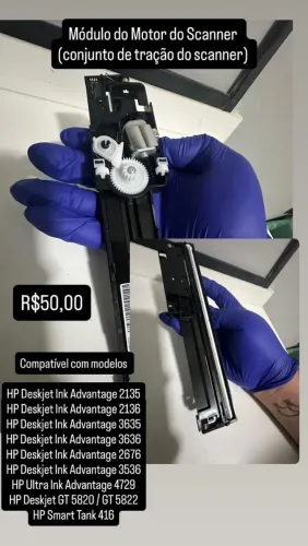 Módulo do motor do scaner impressoras HP
