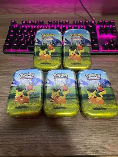 Latas Vazias Pikachu - Coleção Pokemon Excelsos - Inglês