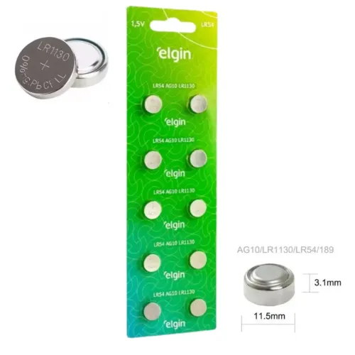 Bateria Elgin LR54 (AG10)