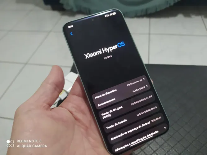 Xiaomi poco m8 pro 5g troco Jundiaí SP interior