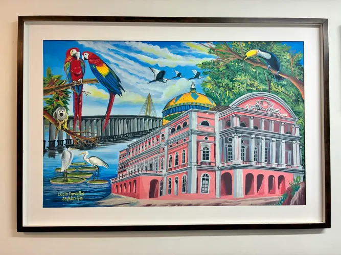 Quadro Decorativo da Amazônia - Peça Única