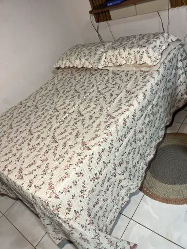 Colcha KING DUPLA FACE + porta travesseiros