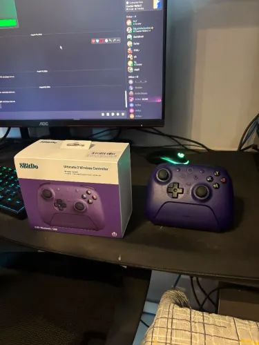 Controle Sem Fio 8BitDo Ultimate, Hall Edition, Roxo