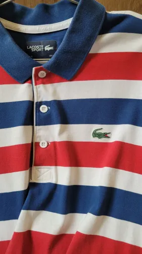 Camisa polo lacoste listrada
