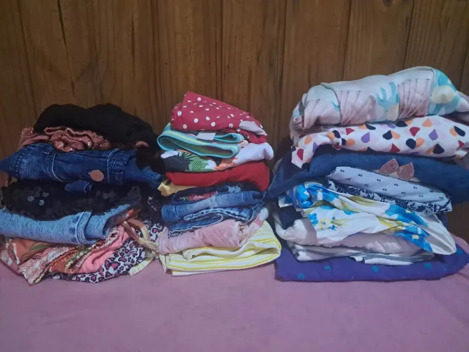 Roupas infantil menina 29 peças de roupas + tênis nike