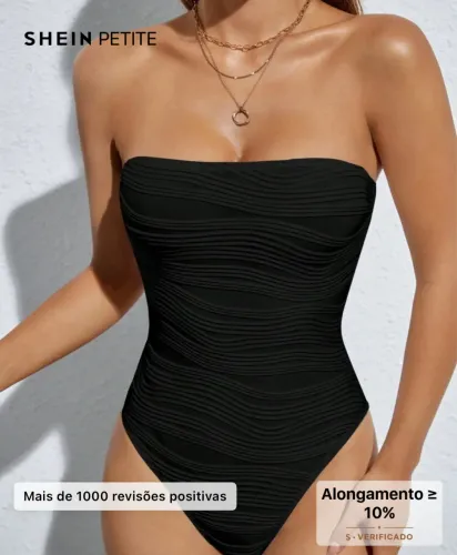 Body preto SHEIN 
