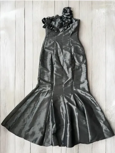 VESTIDOS DE FESTA P - ROXO E PRATA