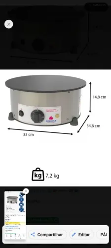 Máquina de Crepe Francês 