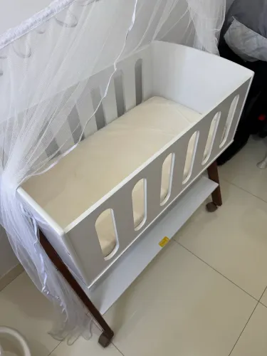 Mini berço 3 em 1 com mosquiteiro e colchão