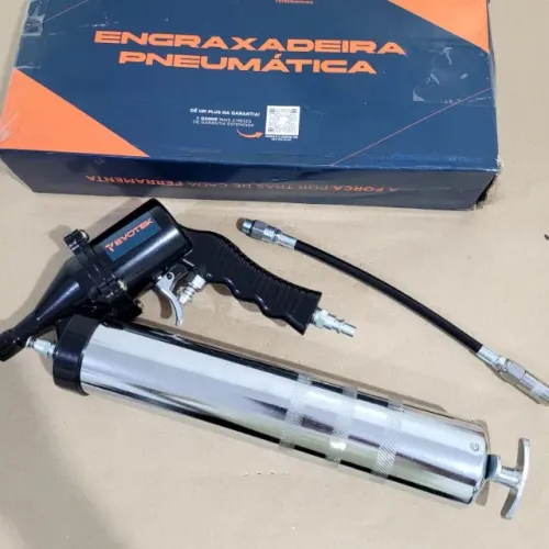 Bomba De Graxa 600g Engraxadeira Pneumática Manual 