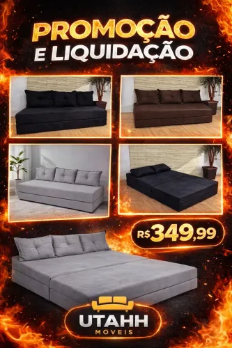 SOFÁ CAMA 3 LUGARES SUPER PROMOÇÃO LIQUIDAÇÃO DE FÁBRICA 