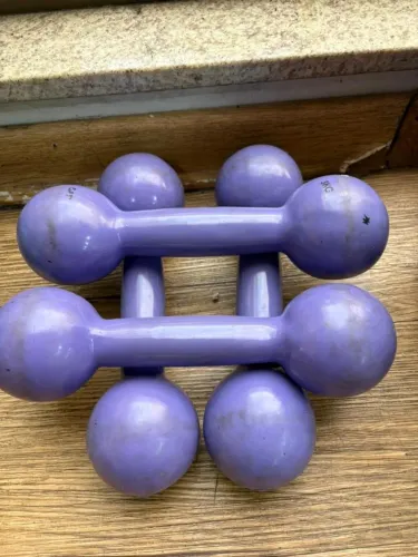 Par Halter Bola 3kg Emborrachado Academia Musculação