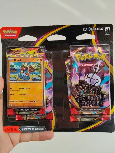 Blister Quadrúplo Pokémon ME05 ESCURIDÃO ABSOLUTA