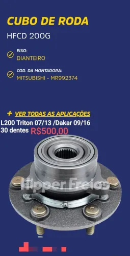 Cubo de roda l200 Pajero Triton