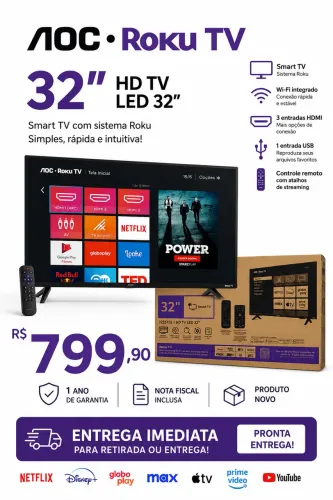 Tv 32 polegadas nova com garantia 