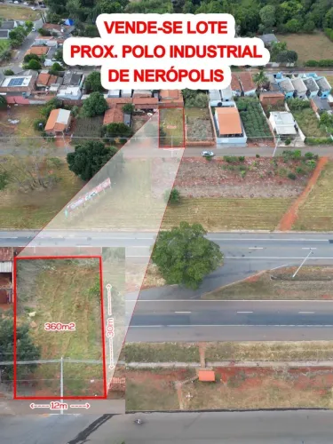 Lote 360 m2 em Nerópolis - GO