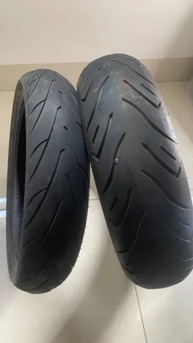 Par pneus 120/70r17 e 160/60r17 tecnhic